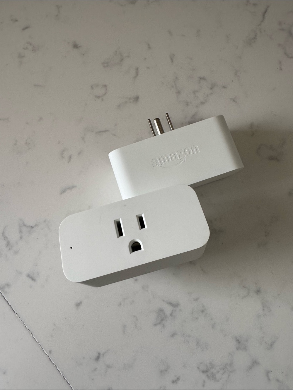Set of 2 Amazon White Smart Outlet Adapter
